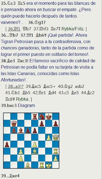 Grandes combates canarios (18) - Stein vs Petrosian, Las Palmas (14) 1973