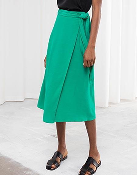 Falda Semi Campana Larga