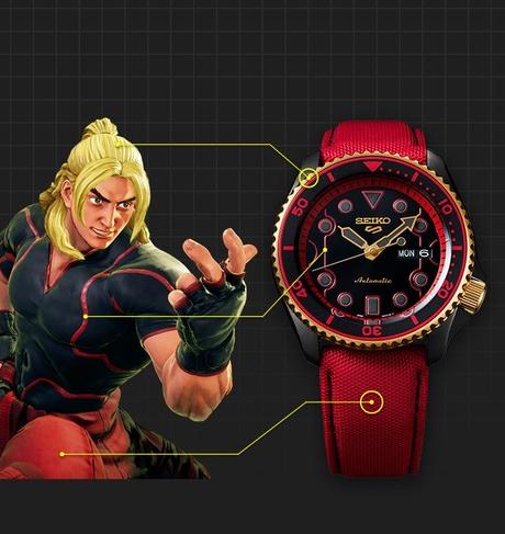 Seiko SRPF20K1 Street Fighter Ken - Edición Limitada