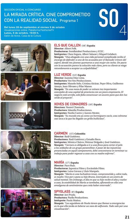 La sección La mirada crítica del Festival de Cine de Ponferrada se podrá ver el lunes y martes en la Casa de la Cultura y también online