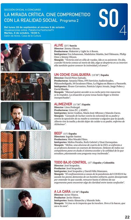 La sección La mirada crítica del Festival de Cine de Ponferrada se podrá ver el lunes y martes en la Casa de la Cultura y también online