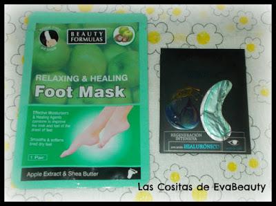 Mascarilla pies Beauty Formulas y Parches ojos hidrogel Deliplus