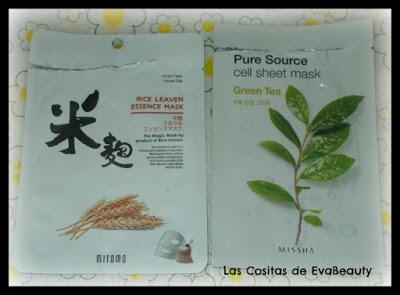 Mascarilla facial Mitomo y Missha