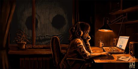 estruendo sobre frondas