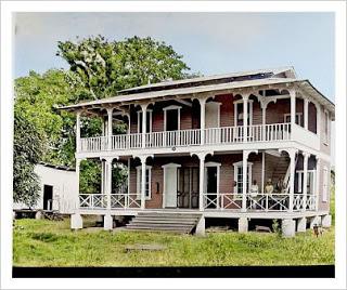 Antiguo edificio de la Oficina Postal de la comunidad de Bohío en 1904.