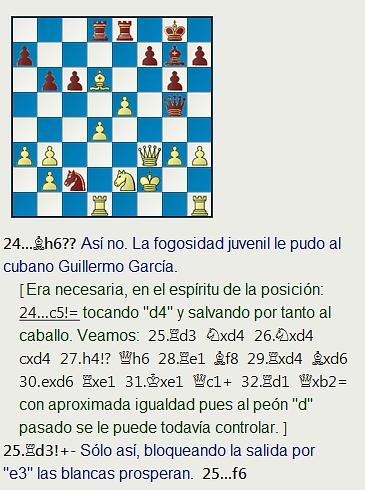 Grandes combates canarios (19) - Beliavsky vs Guillermo García, Las Palmas (1) 1974