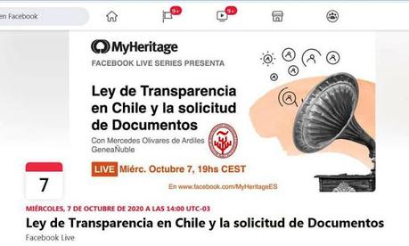 Próxima presentación en MyHeritage Español 