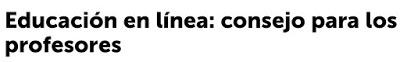 EDUCACIÓN EN LÍNEA