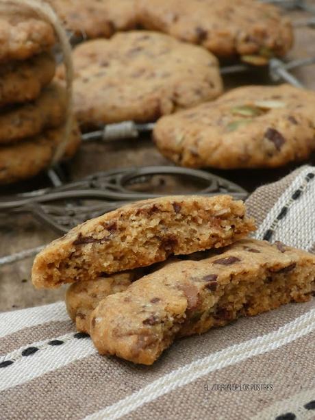 Cookies 2 Chocolates y Semillas de Calabaza