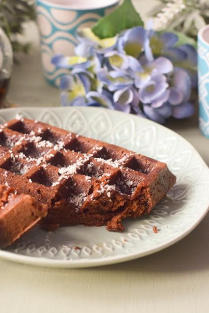 Gofres Veganos de Chocolate Gofres Veganos de Chocolate