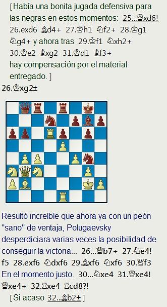 Grandes combates canarios (20) - Polugaevsky vs Andersson, Las Palmas (1) 1974