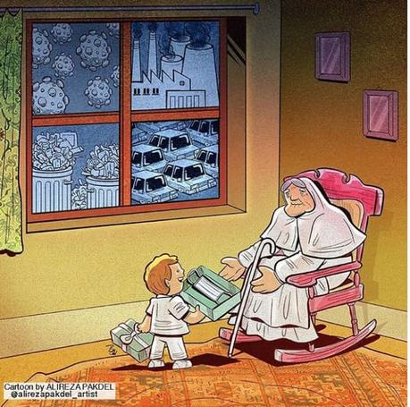 Más de Alireza Pakdel, el mejor ilustrador del Coronavirus
