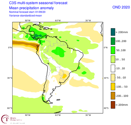 ¿Qué nos pudiera esperar en Venezuela para éste próximo trimestre en cuanto a las precipitaciones?