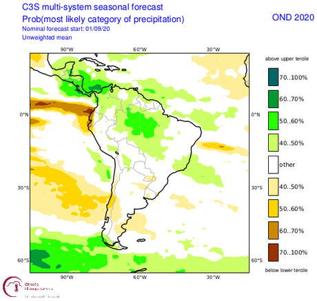 ¿Qué nos pudiera esperar en Venezuela para éste próximo trimestre en cuanto a las precipitaciones?