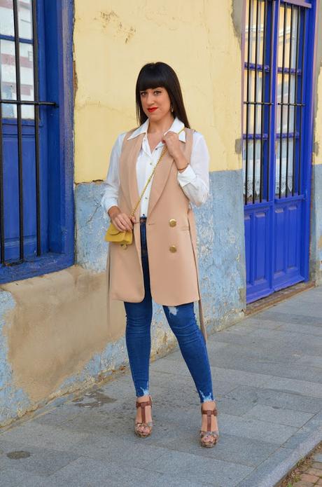 Chaleco - blazer beige