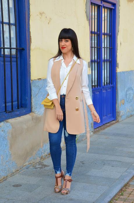 Chaleco - blazer beige