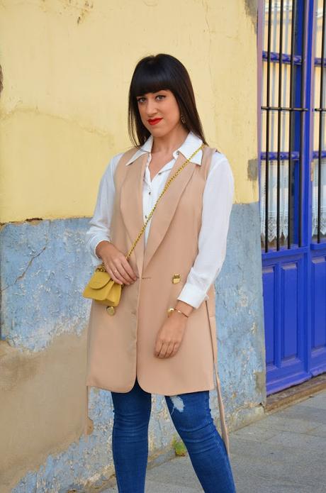 Chaleco - blazer beige