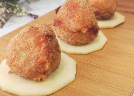 Croquetas de calabaza con queso curado de oveja