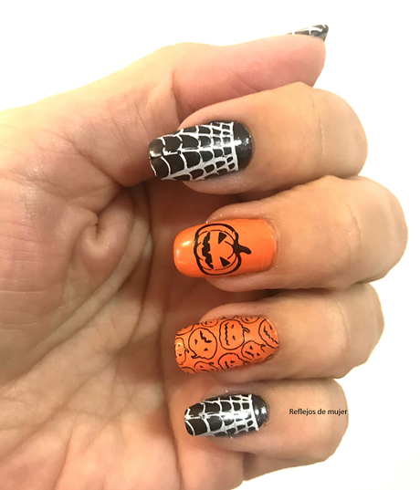 Manicura calabazas-Reto HalloweenNails20