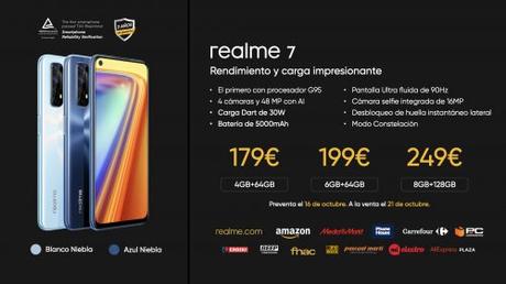 realme 7 y su familia a partir de 179 euros en España realme 7 y su familia a partir de 179 euros en España