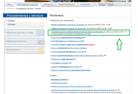 Presolicitud; una alternativa rápida para solicitar prestaciones y subsidios al SEPE