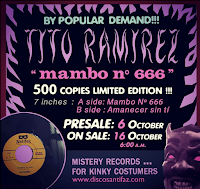 Tito Ramírez lanza una edición limitada en 7 pulgadas de su single Mambo nº666