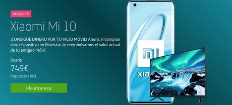Movistar te regala una Mi LED TV de 32″ al comprar el Xiaomi Mi 10