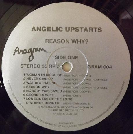 Angelic Upstarts -Reason why? Lp 1986 (1983)