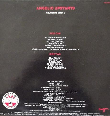 Angelic Upstarts -Reason why? Lp 1986 (1983)