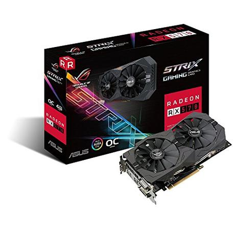 ASUS Radeon RX Vega 64 8GB Overclocked 2048-Bit HBM2 PCI Express 3.0 HDCP Ready Tarjeta gráfica Negro RX 570