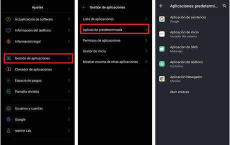 Así puedes cambiar las aplicaciones predeterminadas en tu móvil Realme Así puedes cambiar las aplicaciones predeterminadas en tu móvil Realme