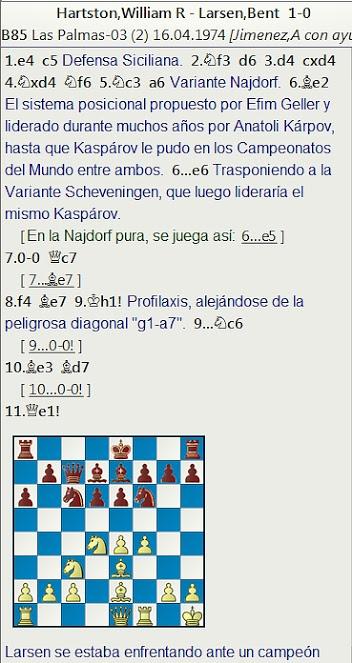 Grandes combates canarios (23) - Hartston vs Larsen, Las Palmas (2) 1974