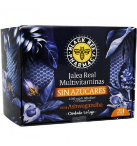 Black Bee Jalea Real Multivitaminas Sin Azucares Ashwagandha 20 Ampollas Oferta Ashwagandha, como te ayudara