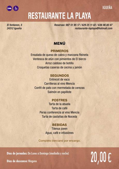 XXXVI Jornadas Gastronómicas De El Bierzo 2020. Consulta los restaurantes y menús