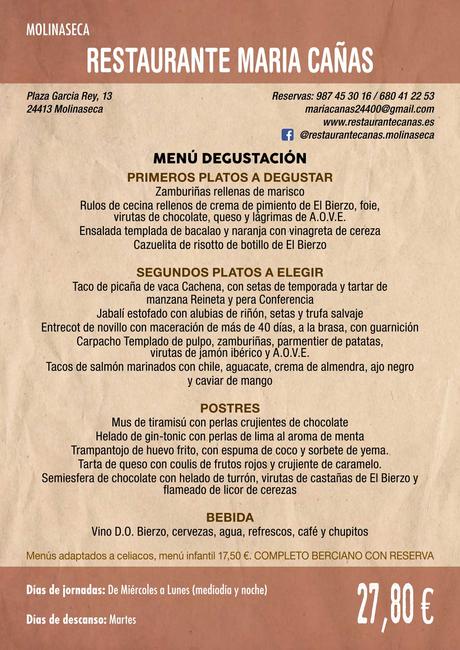 XXXVI Jornadas Gastronómicas De El Bierzo 2020. Consulta los restaurantes y menús