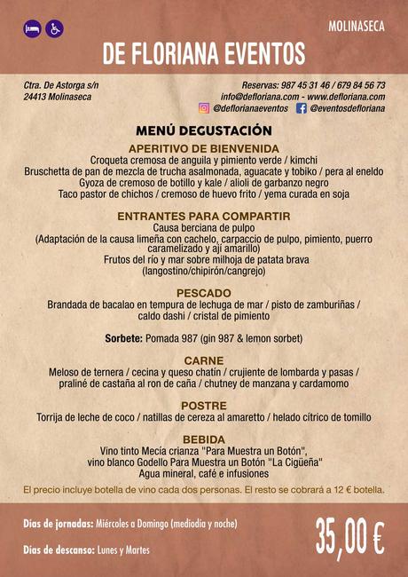 XXXVI Jornadas Gastronómicas De El Bierzo 2020. Consulta los restaurantes y menús