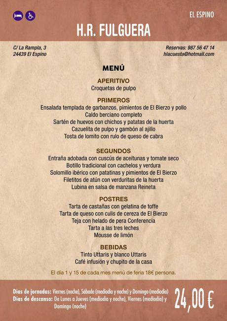 XXXVI Jornadas Gastronómicas De El Bierzo 2020. Consulta los restaurantes y menús