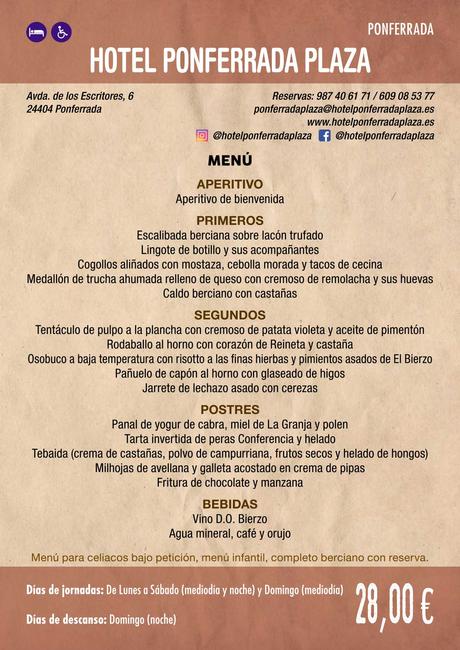 XXXVI Jornadas Gastronómicas De El Bierzo 2020. Consulta los restaurantes y menús