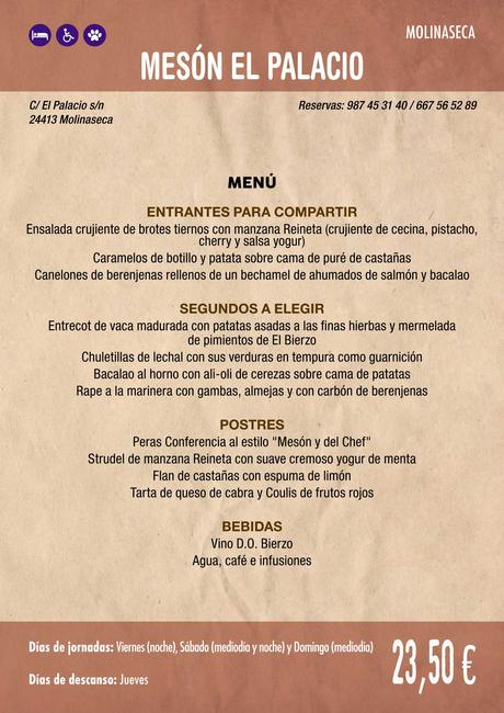 XXXVI Jornadas Gastronómicas De El Bierzo 2020. Consulta los restaurantes y menús