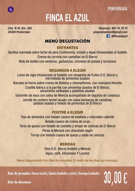 XXXVI Jornadas Gastronómicas De El Bierzo 2020. Consulta los restaurantes y menús