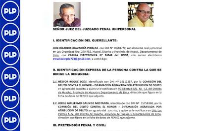 En Huacho: QUERELLAN NESTOR ROQUE Y JORGE GALINDO...