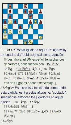 Grandes combates canarios (24) - Polugaevsky vs Pomar, Las Palmas (2) 1974