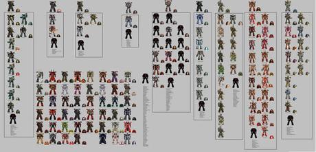 Capítulos y bandas del Marines, todos en dos imagenes enormes Capítulos y bandas del Marines, todos en dos imagenes enormes