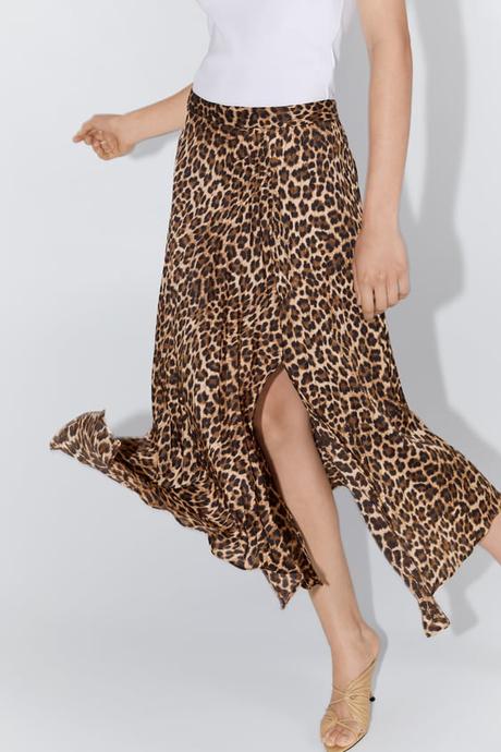 Zara Falda Animal Print