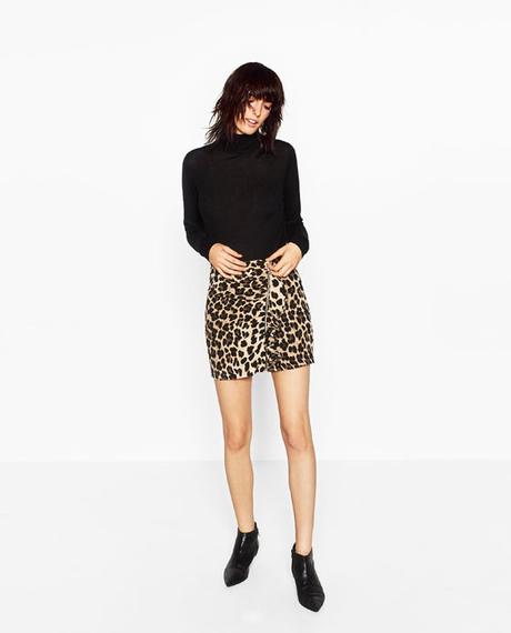 Zara Falda Animal Print