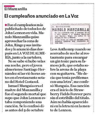 El cumpleaños mas sonado de John Lennon.