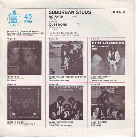 Suburban Studs -No Faith 7