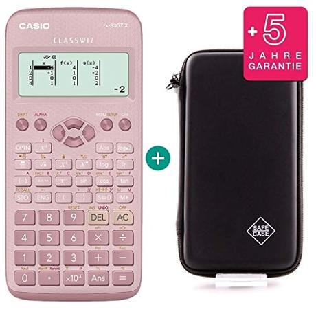 Calculadora científica, ¿cuál comprar? Casio FX 83 GT X Pink + Protective Case + Prime Warranty