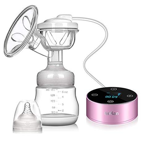 Sacaleches Eléctrico, Extractor de leche eléctrico materna Pantalla táctil portátil recargable Smart LCD con 3 modos 9 niveles de succión de leche materna, masaje de mama