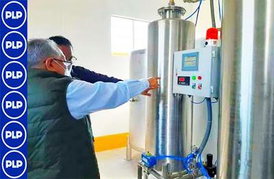 CHAVARRÍA VERIFICA FUNCIONAMIENTO DE PLANTA DE OXÍGENO EN HUARAL...